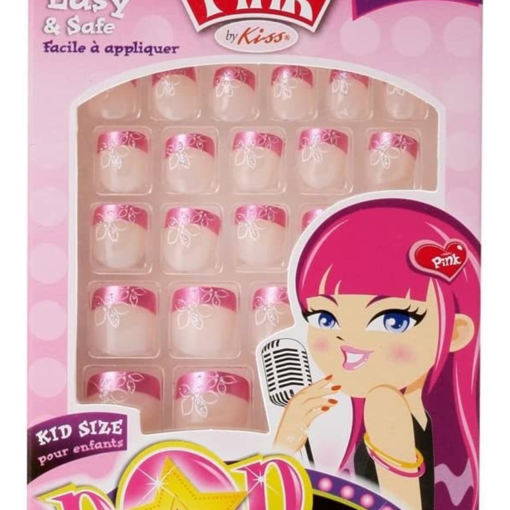 KISS Nail Press on Decals Art Sticker Bundle
